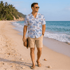 Custom White Hibiscus Hawaiian Shirt With Live Preview - Mako Hawaiian