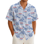 Custom White Hibiscus Hawaiian Shirt With Live Preview - Mako Hawaiian