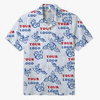 Custom White Hibiscus Hawaiian Shirt With Live Preview - Mako Hawaiian