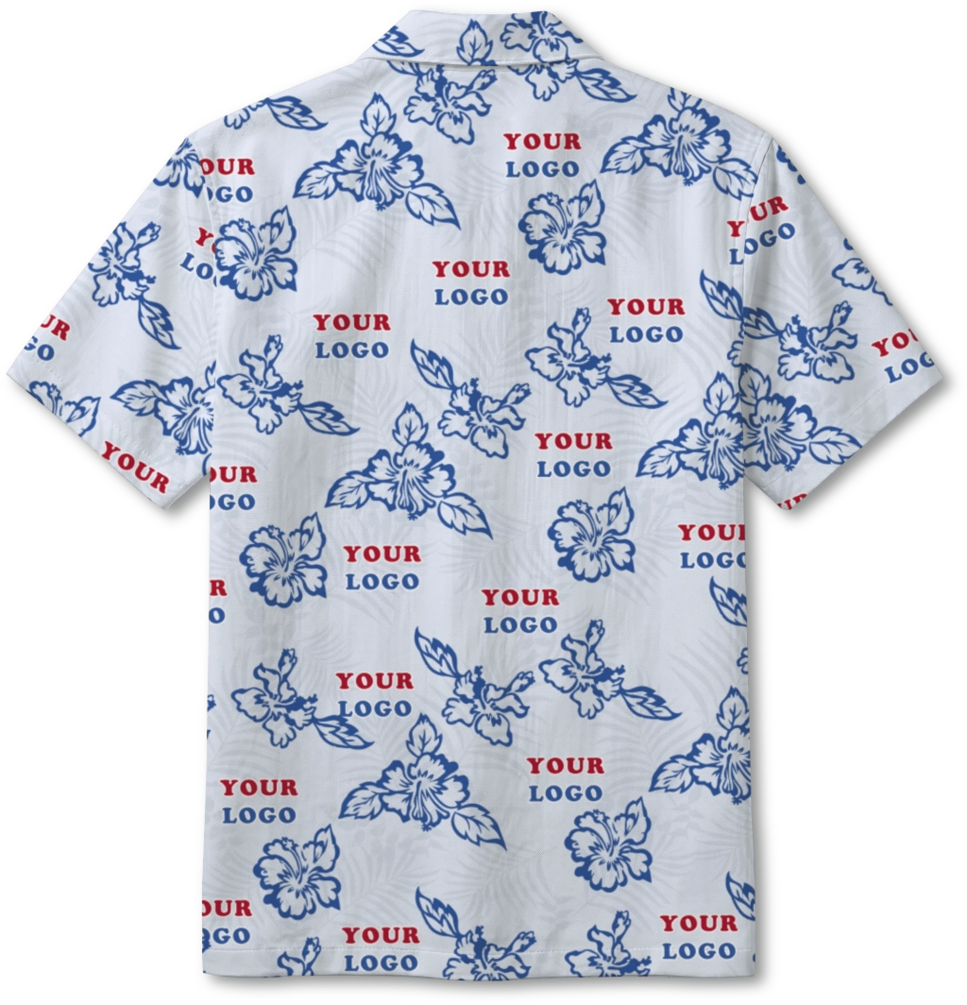 Custom White Hibiscus Hawaiian Shirt With Live Preview - Mako Hawaiian