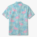 [Instant Preview] Custom Flamingo Hawaiian Shirt With Logo - Mako Hawaiian