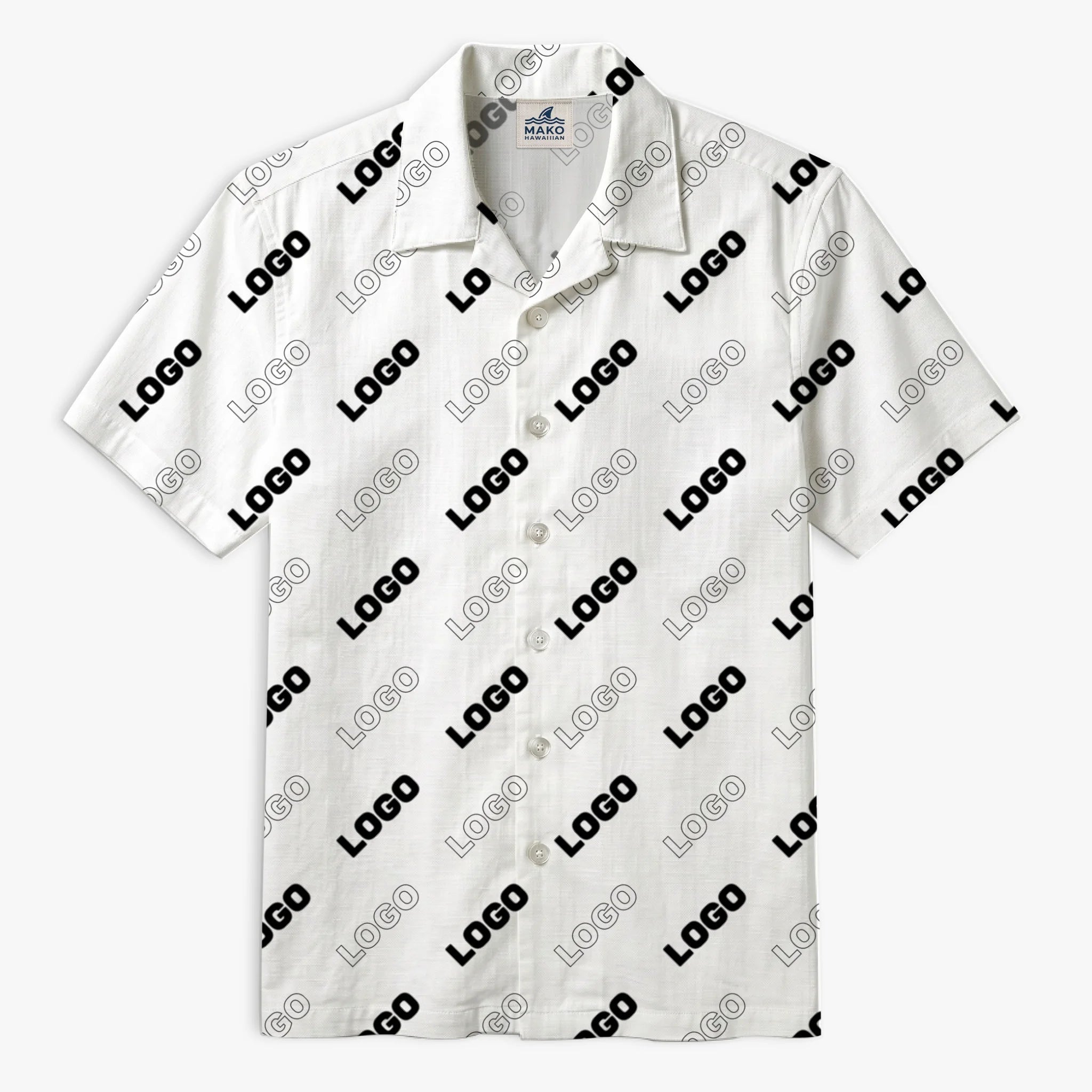 [Instant Preview] Custom Hawaiian Shirt With Logo - Mako Hawaiian