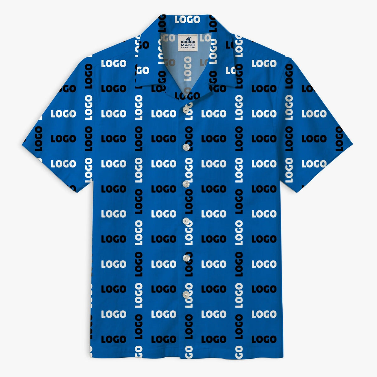 [Instant Preview] Custom Hawaiian Shirt With Logo For Business - Mako Hawaiian
