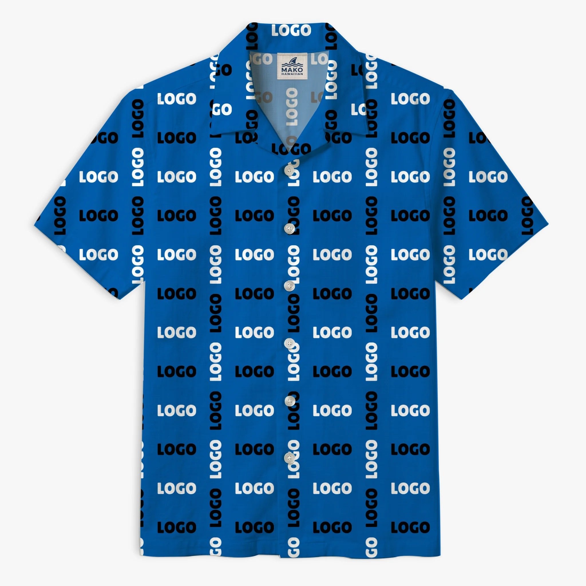 [Instant Preview] Custom Hawaiian Shirt With Logo For Business - Mako Hawaiian