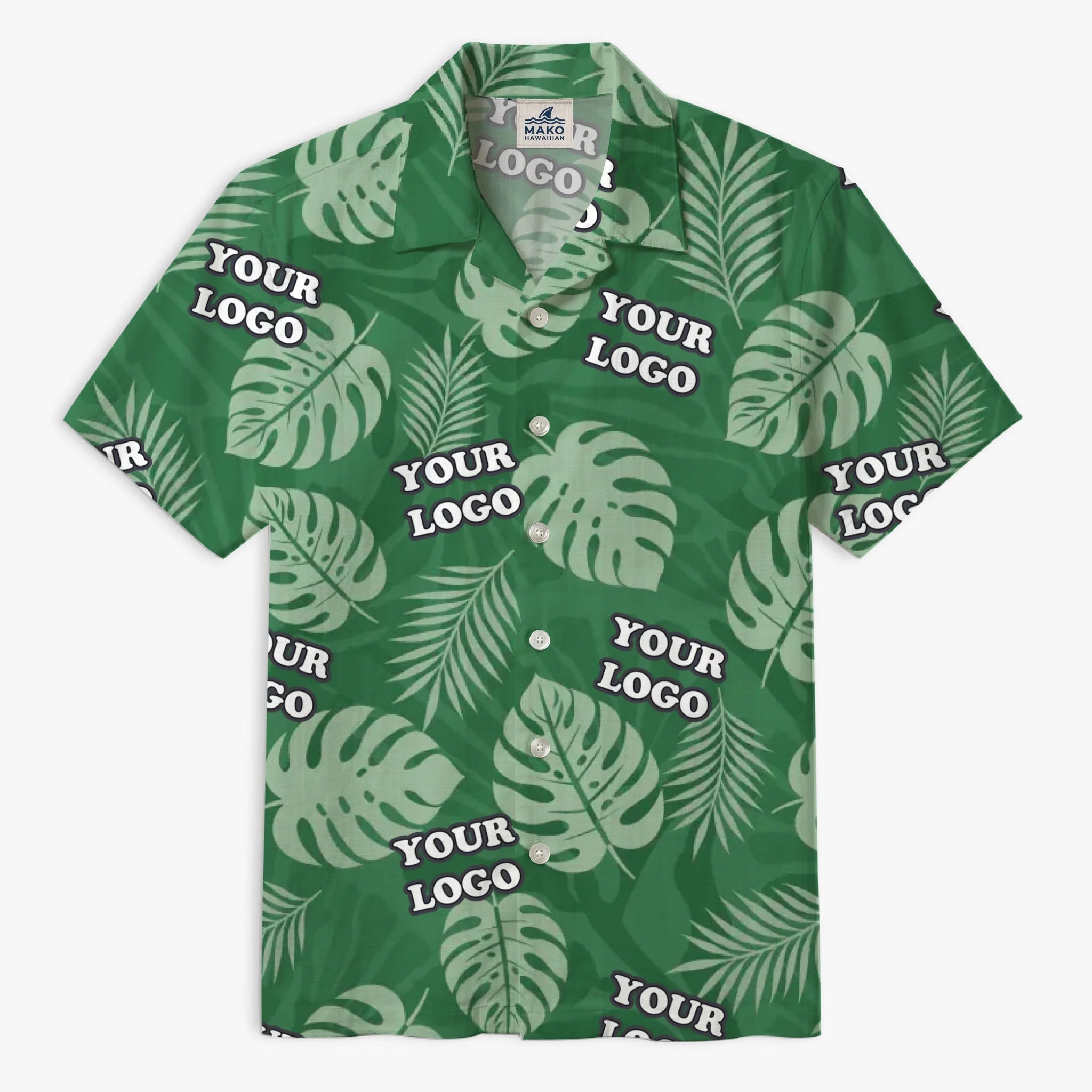 [Instant Preview] Personalized Tropical Leaf Aloha Shirt - Mako Hawaiian