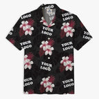 Midnight Black Hibiscus Hawaiian For Men With Live Preview - Mako Hawaiian