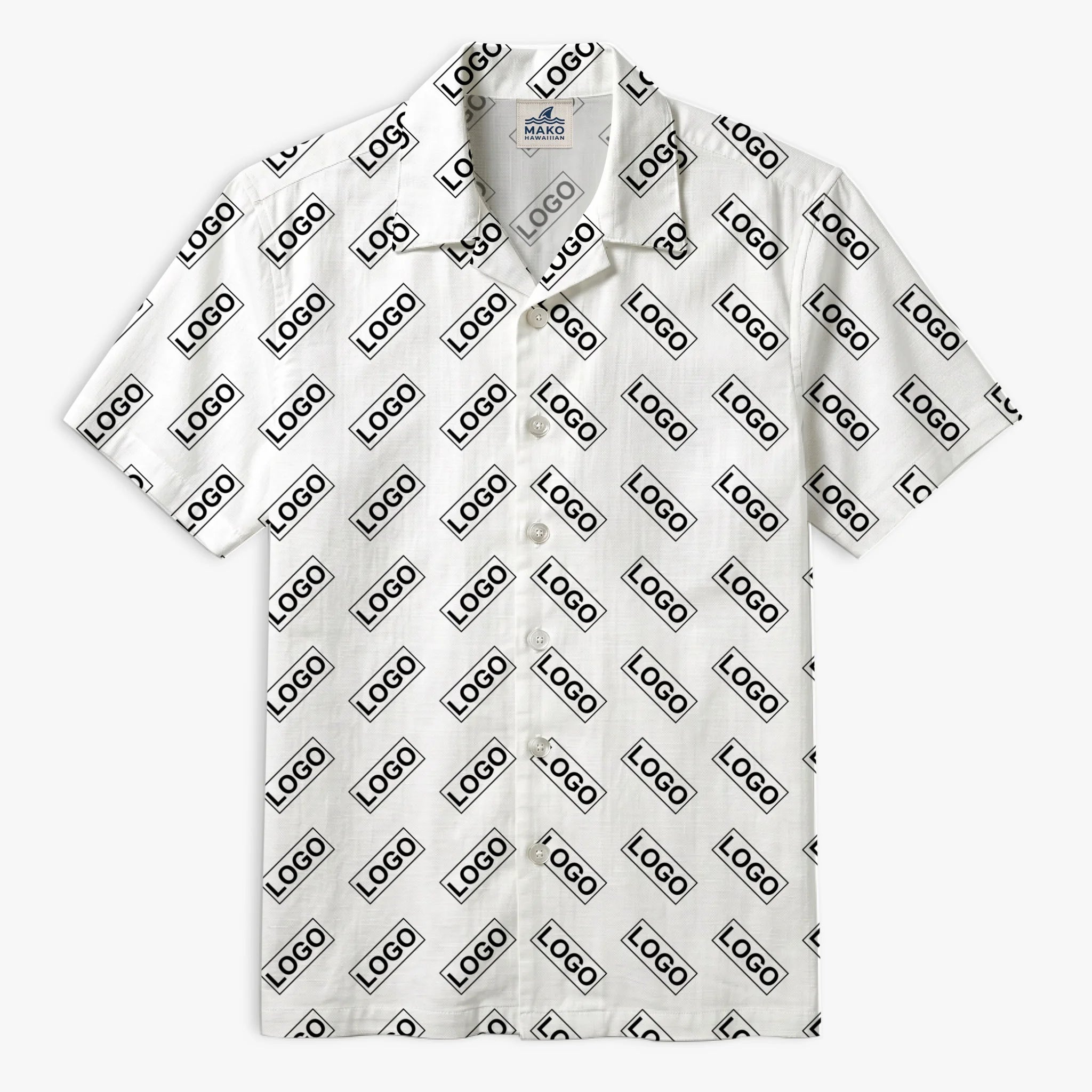 Personalized Aloha Shirt For Business Promotion - Mako Hawaiian