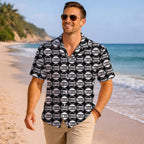 Personalized Circular Logo Hawaiian Shirt - Mako Hawaiian