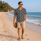 Personalized Circular Logo Hawaiian Shirt - Mako Hawaiian