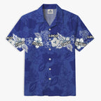 Personalized Purple Island Bloom Aloha Shirt With Logo - Mako Hawaiian