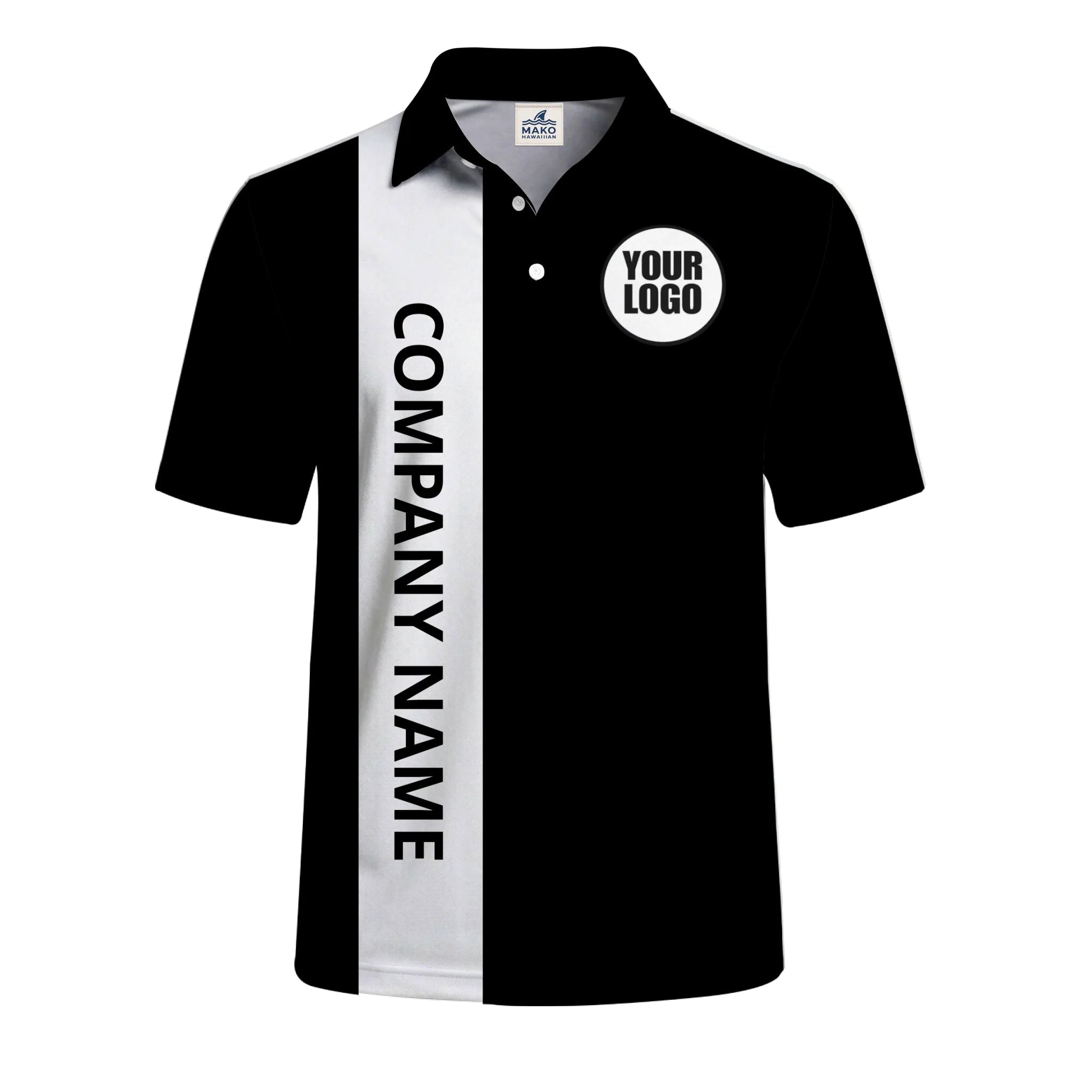 Premium Custom Logo Polo Shirt Personalized Business Apparel - Mako Hawaiian