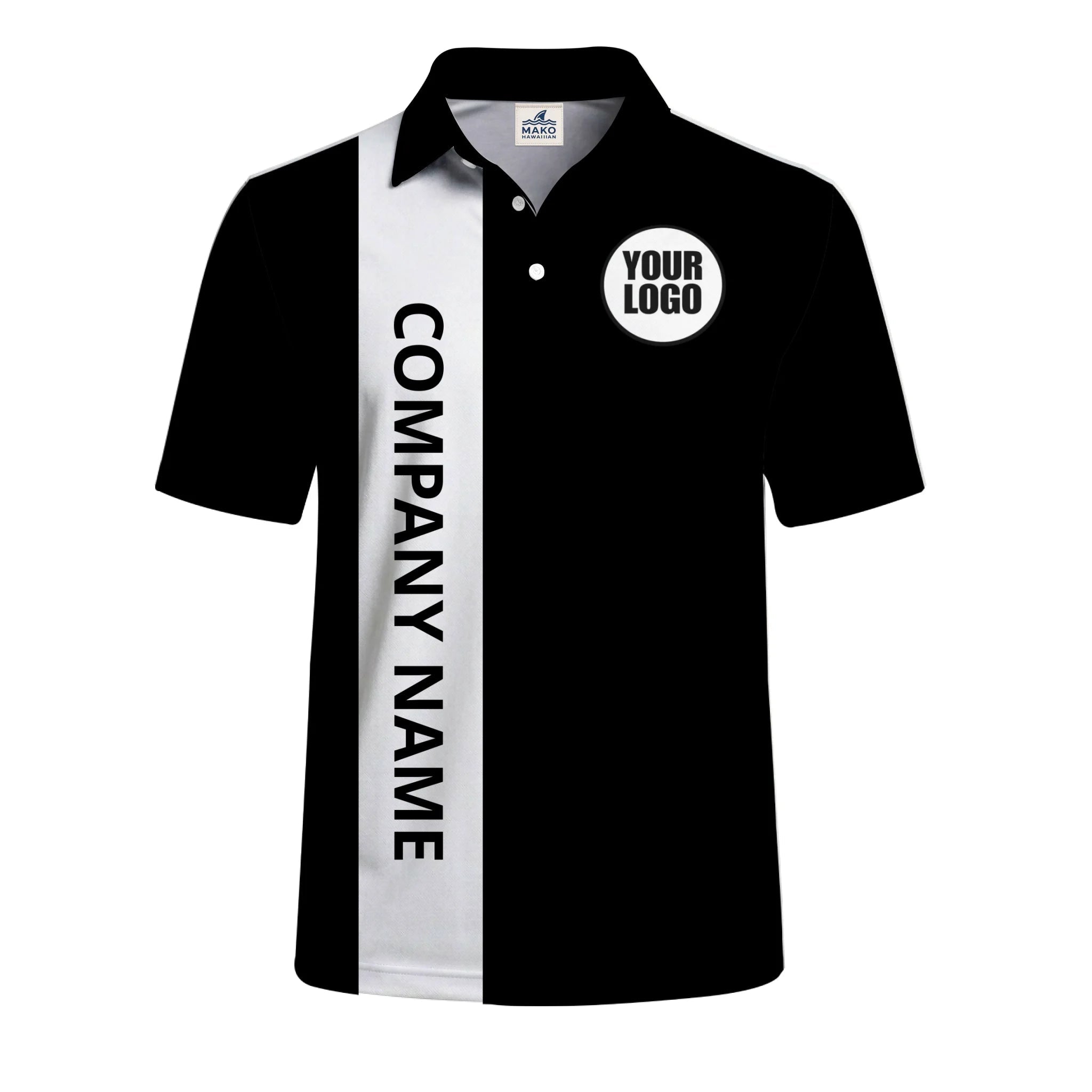 Premium Custom Logo Polo Shirt Personalized Business Apparel - Mako Hawaiian