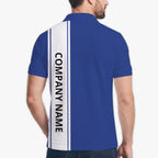Premium Stripe Custom Company Logo Polo Shirt - Mako Hawaiian