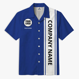 Premium Stripe Custom Company Logo Shirt